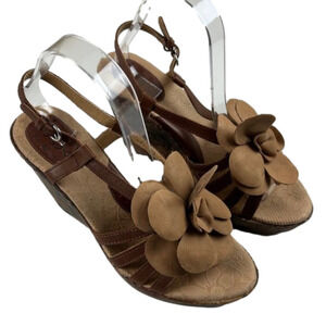 b.o.c. Born Concepts Suede  Floral Wedges